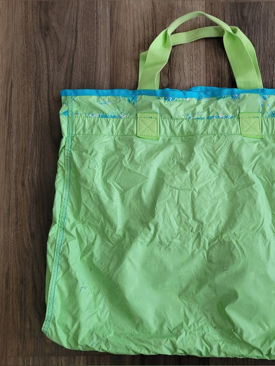 Lands' End Blue & Green Floral Travel/Grocery Pouch - Picture 4 of 11